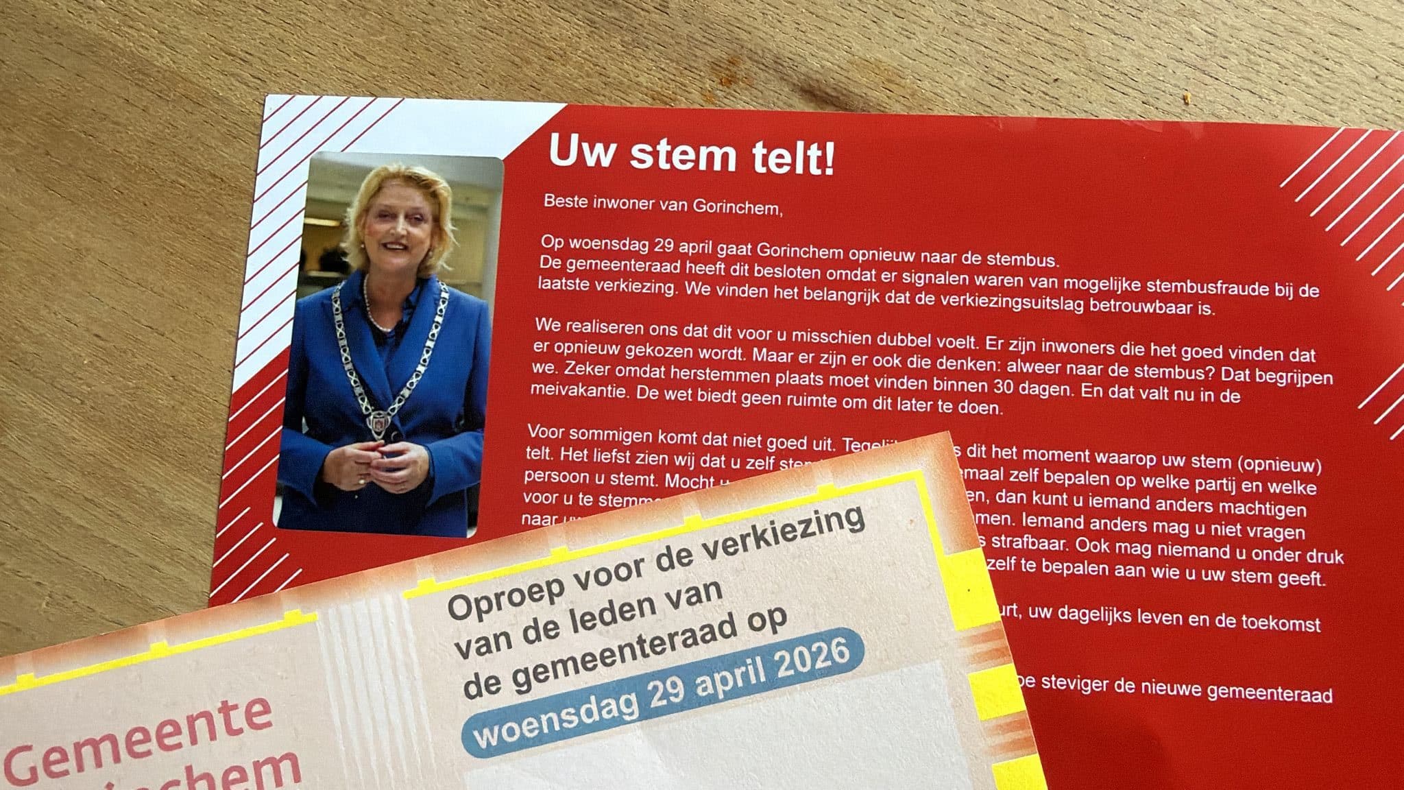 Stempassen op tijd verstuurd